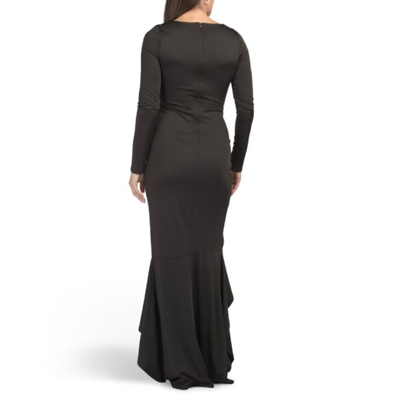 BLACK HALO Black Made In Usa Atlanta Maxi Dress - Picture 2 of 2